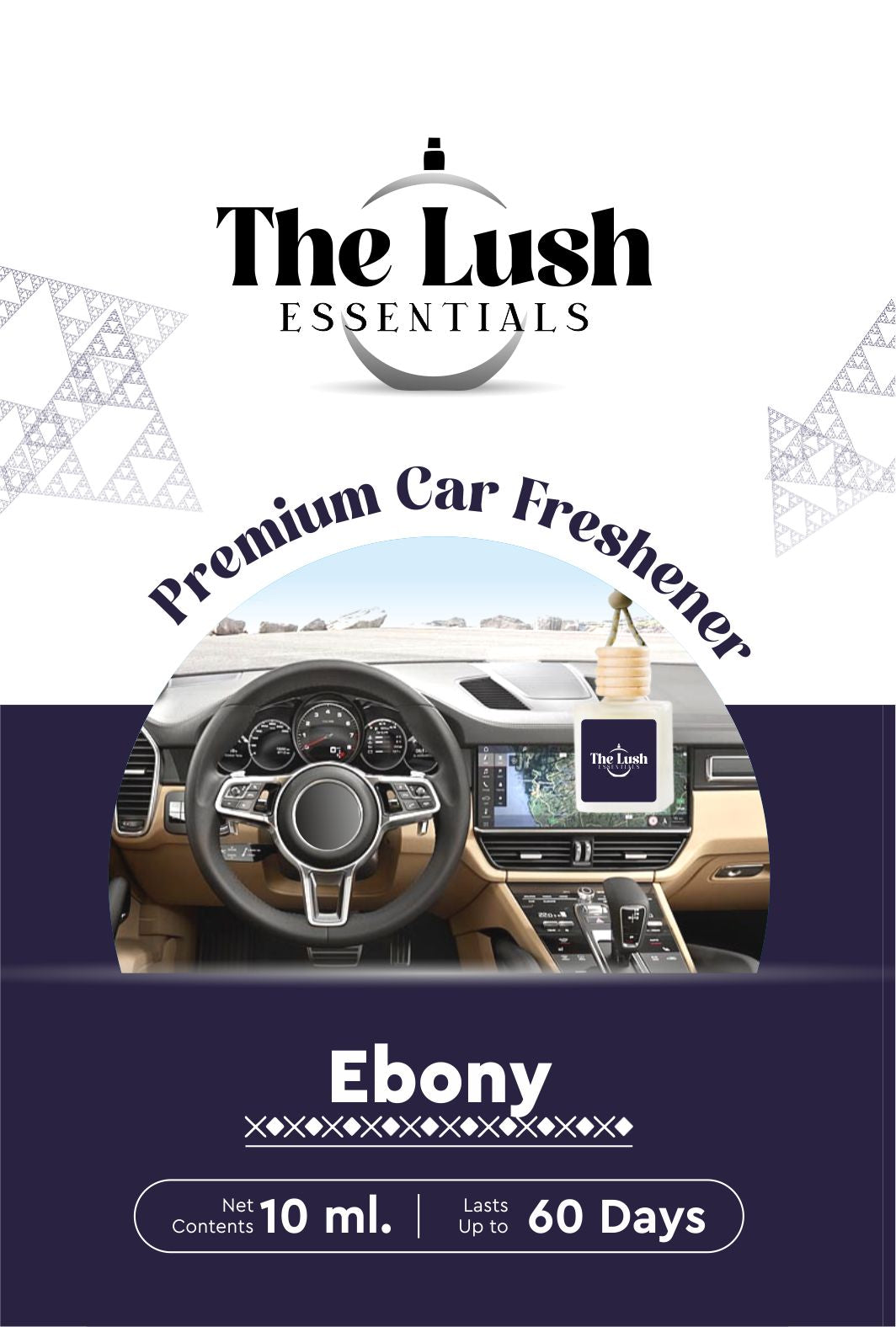 Ebony-Car Air Freshener 10 mL "Temptation in Every Breath" FREE SHIPPING
