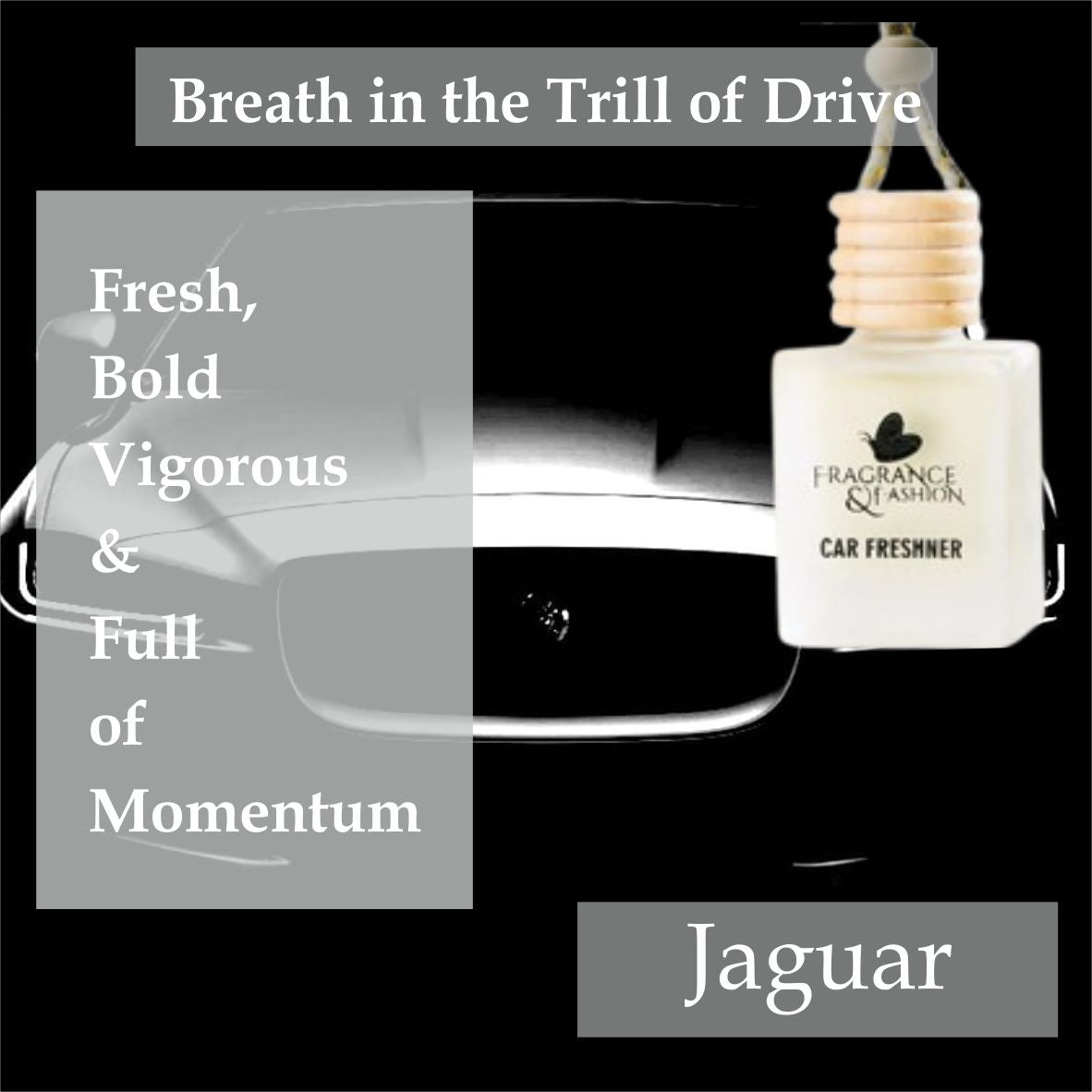 Jaguar-Car Air Freshener 10 mL "Breathe In the Thrill  of Drive" FREE SHIPPIING