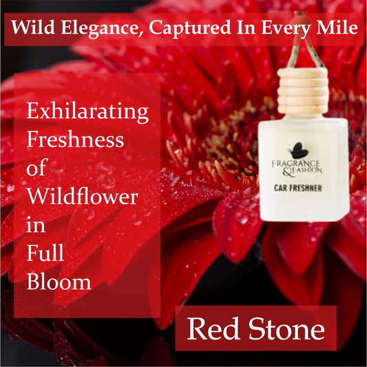 8. Red Stone-Car Air Freshener 10 mL "Wild Elegance Captured in Every Mile" FREE SHIPPING